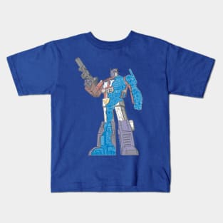 Optimus Prime - Écorché (blueprint v2) Kids T-Shirt